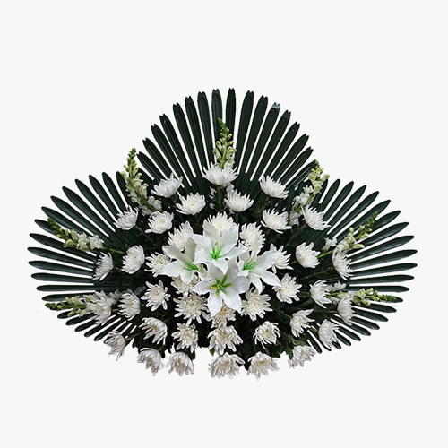 근조바구니(순백) - 장례 부고 조의 장례식조화 전국꽃배달서비스