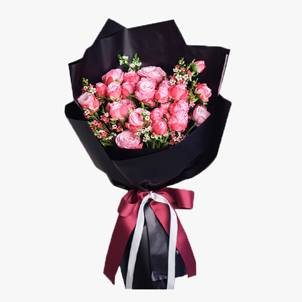 핑크팝 꽃다발 - 꽃다발 장미 생일 프로포즈 선물 전국꽃배달서비스