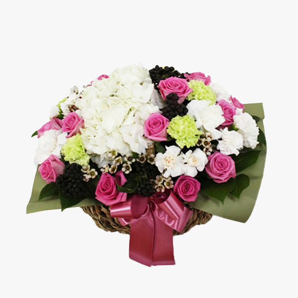 화사한그대 꽃바구니 - 꽃바구니 장미 생일 프로포즈 선물 전국꽃배달서비스